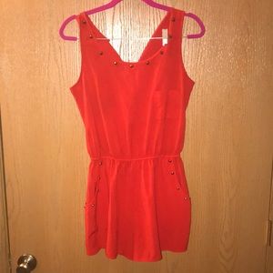 Burnt orange romper